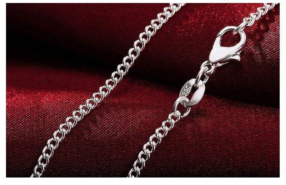 Sterling Silver 2mm Side Chain 50cm