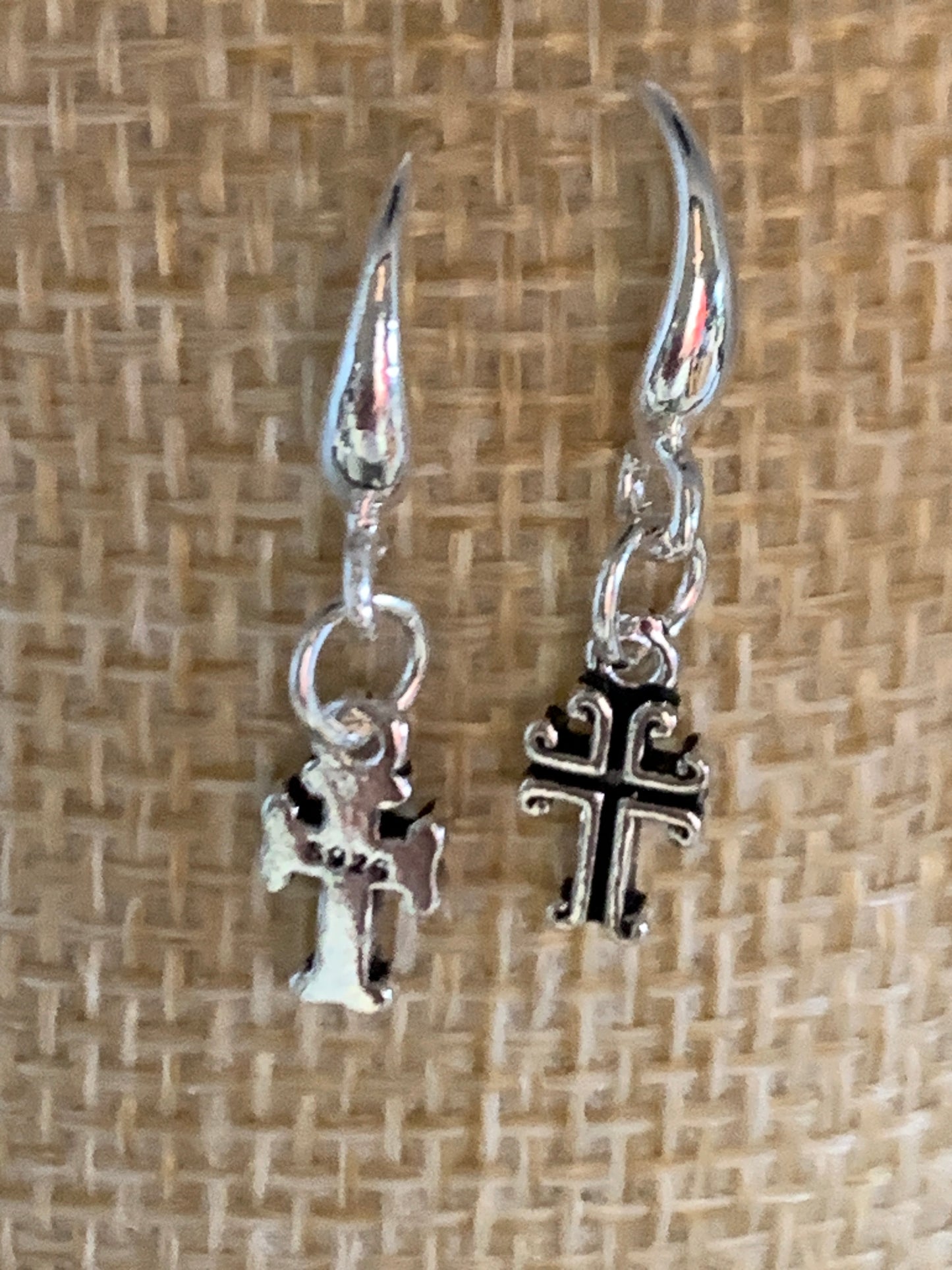 Gothic style Cross Earrings