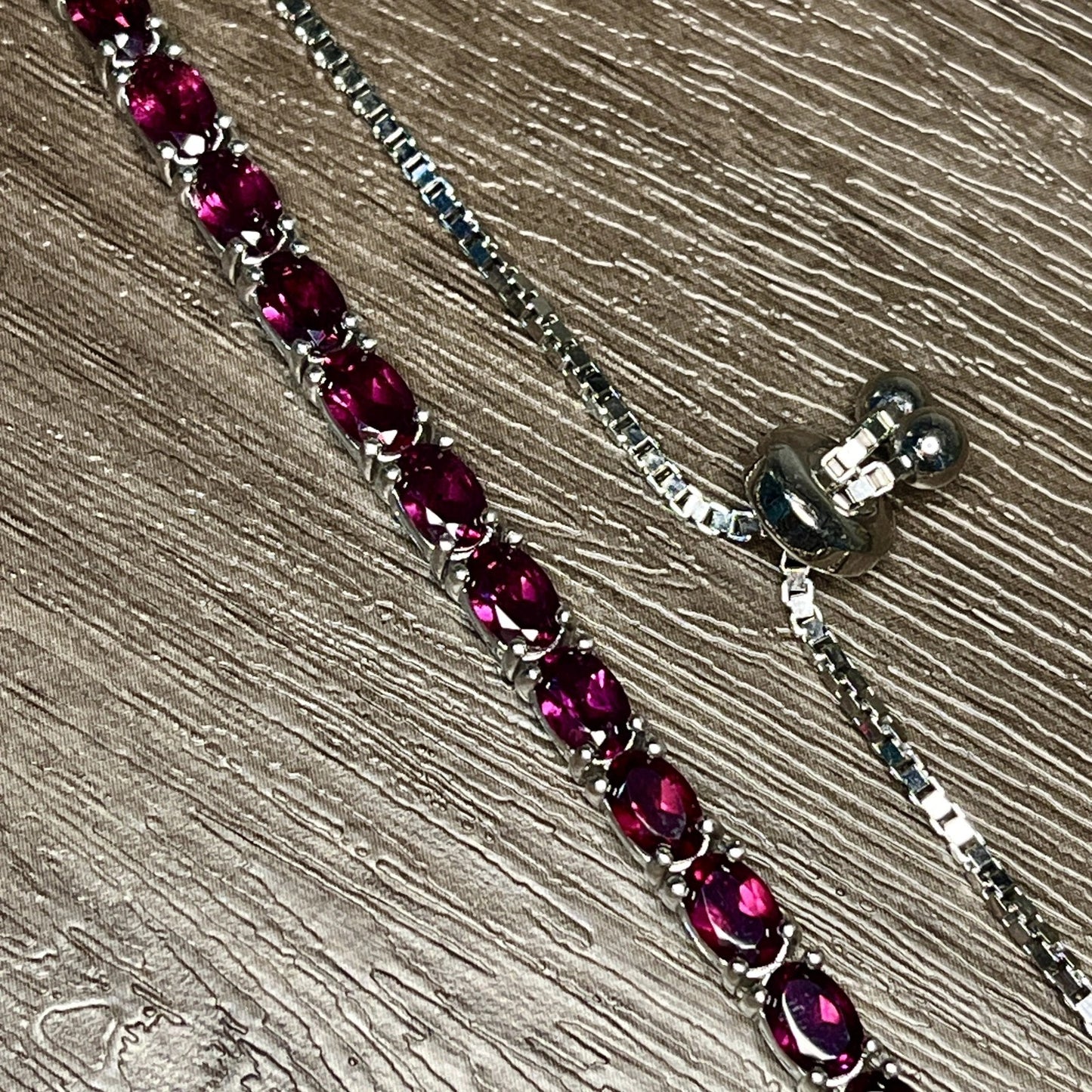 Natural Grape Garnet Bracelet