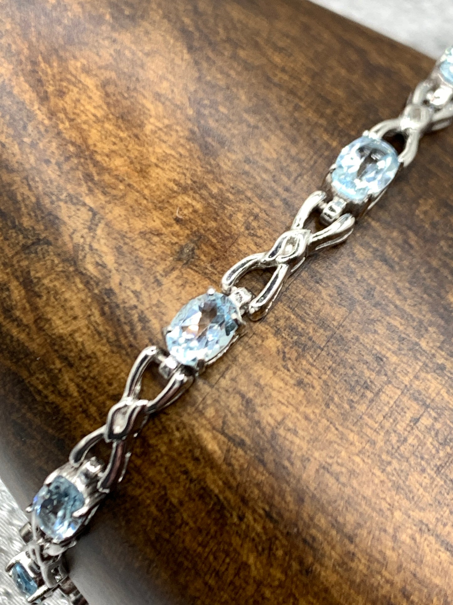 Swiss Blue Topaz Designer Bracelet