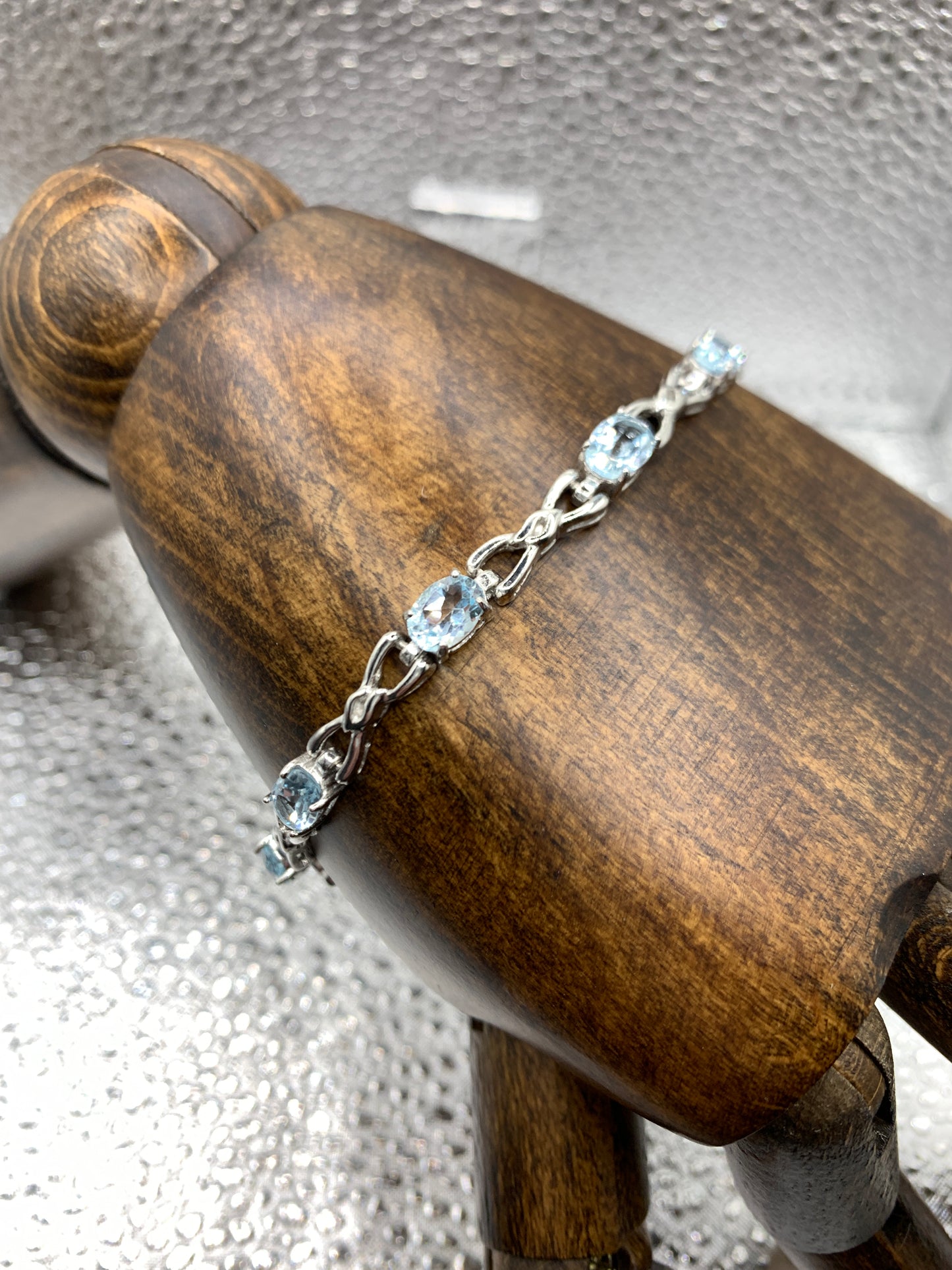 Swiss Blue Topaz Designer Bracelet